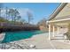 View of the Community Pool and patio space and outdoor kitchen area at 5955 Princeton Run Trl, Tucker, GA 30084