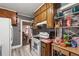 Efficient kitchen layout with ample storage and direct views into the adjacent living area at 2177 Mulberry St, Atlanta, GA 30344