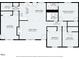 Floor plan showing the layout, dimensions, and location of rooms within the house at 1901 Lullwater Cir, Jonesboro, GA 30236