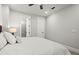 Bright bedroom featuring a neutral color palette, plush bed, and ensuite bathroom at 118 Village Green Ave, Woodstock, GA 30189