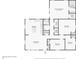 Detailed floor plan featuring three bedrooms, two bathrooms, a kitchen, and a living room at 169 Wadley Nw St, Atlanta, GA 30314