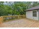 Spacious wooden deck with railing, providing an ideal outdoor living space at 169 Wadley Nw St, Atlanta, GA 30314