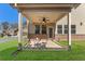 A covered patio with fan offering a spot for outdoor relaxation at 3218 Hidden Valley Cir, Lawrenceville, GA 30044