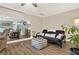 Living room view with wood floors and open archway to additional spaces at 3653 Memorial Nw Pkwy, Kennesaw, GA 30152