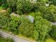 Aerial view of house with large, lush backyard and mature trees providing shade and privacy at 3306 Briarcliff Ne Rd, Atlanta, GA 30345