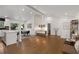 Bright, open-concept living area featuring hardwood floors, white walls and modern furnishings at 3306 Briarcliff Ne Rd, Atlanta, GA 30345