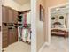 Walk-in closet leading into the bedroom, offering organized storage and convenience at 8025 Georgetown Cir, Suwanee, GA 30024