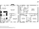 Detailed floor plan showing the layout of the first and second floors of the house at 12947 Dunand Blvd, Hampton, GA 30228