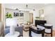 Living room featuring hardwood floors, neutral palette, and modern lighting at 2818 Thornbriar Rd, Atlanta, GA 30340