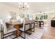 Open-concept living and dining area with wood floors, natural light, and modern furnishings at 2818 Thornbriar Rd, Atlanta, GA 30340