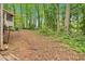Expansive backyard surrounded by mature trees and natural foliage, perfect for outdoor activities at 8980 Country Club Dr, Douglasville, GA 30134
