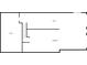 A layout of the basement showing a large open room and an adjacent space labeled room at 8980 Country Club Dr, Douglasville, GA 30134
