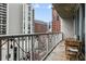 Spacious balcony featuring stunning views of the city skyline, great for relaxing at 44 Peachtree Ne Pl # 1225, Atlanta, GA 30309