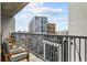 Relaxing balcony boasting impressive views of the city skyline at 44 Peachtree Ne Pl # 1225, Atlanta, GA 30309