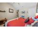 Bedroom featuring a vaulted ceiling, fan, neutral walls, carpet and a comfy bed at 2316 Watson Fain Trl, Loganville, GA 30052