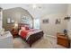 Bedroom featuring a vaulted ceiling, fan, neutral walls, carpet and a comfy bed at 2316 Watson Fain Trl, Loganville, GA 30052