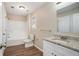Updated bathroom with modern vanity and shower at 30 Sampson Ct, Covington, GA 30016