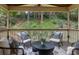 Inviting screened porch with comfortable seating and views of lush greenery at 52 Ivy Chase Ne, Atlanta, GA 30342