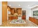Stylish kitchen with granite countertops, gas range and stainless steel appliances at 860 Valleymeade Se Dr, Marietta, GA 30067