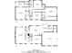Two-story floor plan featuring the first and second level layouts at 1293 Wynford Colony Sw, Marietta, GA 30064