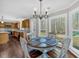 Eat-in kitchen featuring wood table and backyard view at 1293 Wynford Colony Sw, Marietta, GA 30064