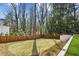 Fenced-in backyard featuring green grass and a retaining wall at 3125 Peachtree Ne Dr, Atlanta, GA 30305