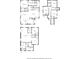 Complete house floor plan showing the main, upper and lower levels, showcasing layout and room placement at 3125 Peachtree Ne Dr, Atlanta, GA 30305