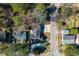 Aerial view of a home showcasing its roofline, landscaping, and neighborhood surroundings at 1007 S Candler St, Decatur, GA 30030