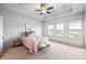 Bright bedroom with a ceiling fan, recessed lighting, and multiple windows at 1923 Skyfall Ne Cir, Atlanta, GA 30319