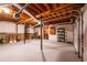 Spacious unfinished basement with painted concrete flooring and exposed ductwork, ready for customization at 2191 Spear Point Dr, Marietta, GA 30062