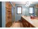 Attractive main bathroom featuring double sinks, tiled shower, and ceramic tile floors at 2191 Spear Point Dr, Marietta, GA 30062