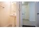Powder room featuring a pedestal sink and open doorway at 2326 Bigwood Trl, Atlanta, GA 30349