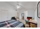 Spacious bedroom with neutral walls, a ceiling fan, and hardwood flooring at 4422 Wellington Ter, Decatur, GA 30035