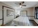 Neutral bedroom featuring carpet, an ensuite and view into the kitchen at 2284 Emerald Springs Dr, Decatur, GA 30035