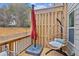 Cozy outdoor patio with hanging egg chair and string lights, perfect for relaxing and entertaining at 7420 Glisten Ave, Sandy Springs, GA 30328