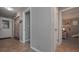 Hallway with access to the exterior and the secondary bedrooms at 8321 Banks Mill Rd, Douglasville, GA 30135