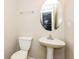 Convenient half bathroom with pedestal sink and neutral wall color at 2838 Vining Ridge Ter # 0, Decatur, GA 30034