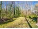 Lush backyard surrounded by mature trees, providing privacy and a connection with nature at 1290 Regency Center Sw Dr, Atlanta, GA 30331