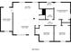 Detailed floor plan showcasing layout with kitchen, living room, and bedrooms at 2005 Simmons Ave, Atlanta, GA 30337