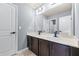 Bathroom featuring double vanity sinks, modern fixtures, and ample counter space at 5170 Black Bear Trl, Douglasville, GA 30135