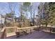 This home features a wooden deck overlooking the backyard at 1471 Adair Hill Ct, Dacula, GA 30019