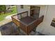 A high-angle view shows the spacious deck with wood railing, providing a cozy outdoor space at 322 Foxfire Sw Dr, Smyrna, GA 30082