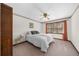Bedroom with a double window and a ceiling fan at 322 Foxfire Sw Dr, Smyrna, GA 30082