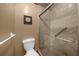 Tile shower enclosure with glass door at 322 Foxfire Sw Dr, Smyrna, GA 30082
