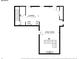 Floor plan featuring the layout of the laundry room and Gathering room in the basement at 3280 Hazelwood Sw Dr, Atlanta, GA 30311