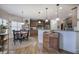 Bright kitchen featuring hardwood floors, recessed lighting, and breakfast nook with round table at 2139 Golden Morning Ct, Kennesaw, GA 30152