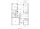 Detailed first floor layout featuring a primary bedroom, living room, kitchen, dining and breakfast nook at 730 Jackson Miller Cir, Powder Springs, GA 30127