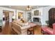 Spacious living room with fireplace, hardwood floors, and an open layout at 730 Jackson Miller Cir, Powder Springs, GA 30127