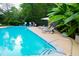 Community pool featuring lounge chairs and tropical landscaping at 115 Biscayne Dr # C2, Atlanta, GA 30309