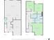 The combined first and second floor plans of the house layout at 3815 Pleasant Oaks Dr, Lawrenceville, GA 30044